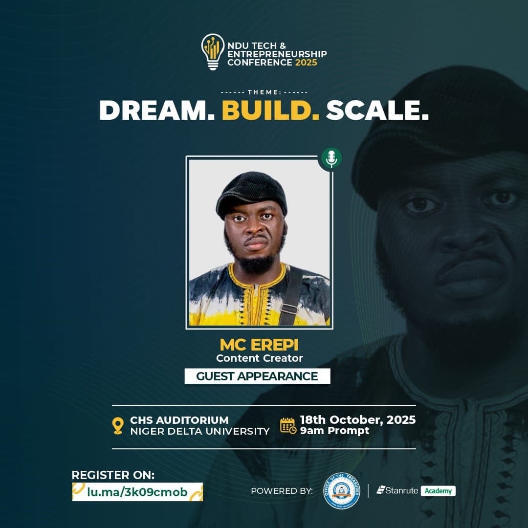 Banner for MC Erepi Set to Light Up NDU_T.E.C 2025